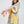 organic abstract print mid dress
