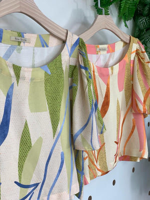 Leaf Breeze Printed Blouse